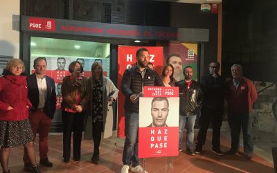 El PSOE cierra campaña en Cáceres con un acto en el que la ciudadanía toma la palabra.