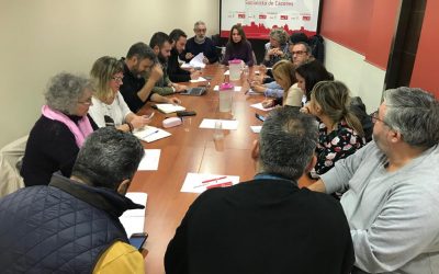 El PSOE de Cáceres da luz verde a iniciar las negociaciones con Ciudadanos para buscar un Gobierno estable encabezado por Luis Salaya