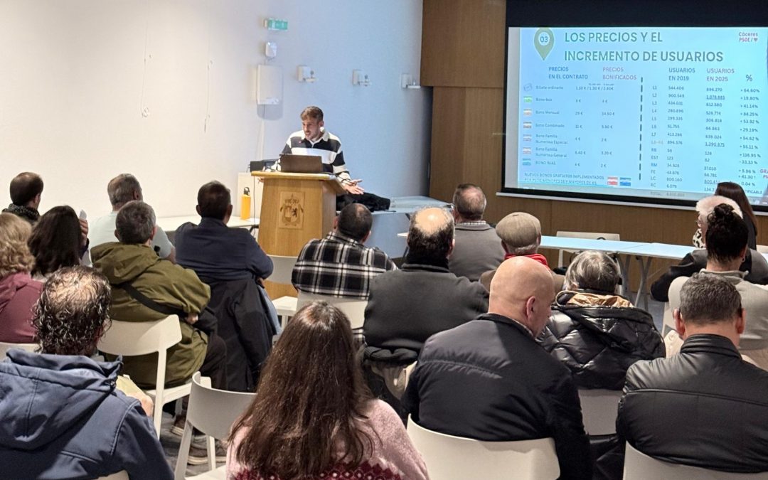 reunion de transporte de caceres